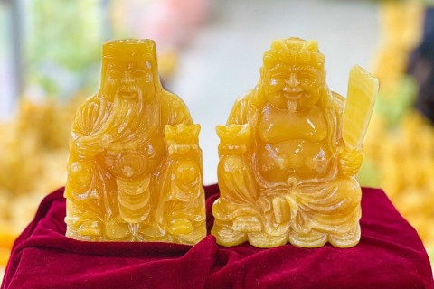 BỘ THẦN TÀI THỔ ĐỊA ĐÁ NGỌC HOÀNG LONG CÓ Ý NGHĨA GÌ ?