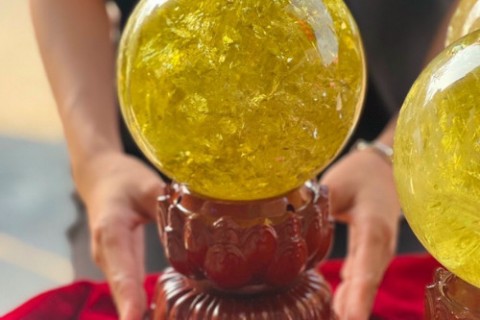 BI CẦU ĐÁ THẠCH ANH VÀNG - MANG LẠI NĂNG LƯỢNG TÍCH CỰC CHO GIA CHỦ