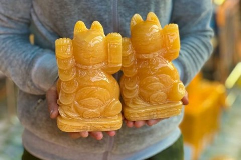 MÈO THẦN TÀI ĐÁ NGỌC HOÀNG LONG THU HÚT TIỀN TÀI CHO GIA CHỦ