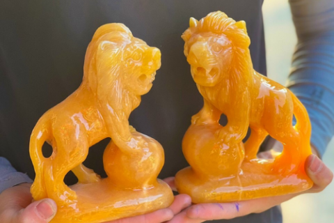 Ý NGHĨA PHONG THUỶ CỦA CẶP SƯ TỬ ĐÁ NGỌC HOÀNG LONG TỰ NHIÊN