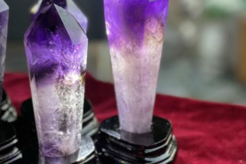 TRỤ ĐÁ THẠCH ANH TÍM TỰ NHIÊN  - MANG LẠI SỰ BÌNH AN TRONG TÂM TRÍ