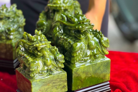 ẤN RỒNG ĐÁ NGỌC SERPENTINE TRONG PHONG THUỶ