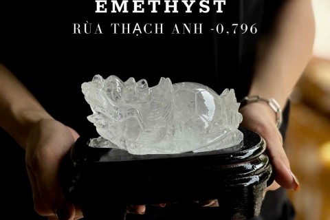 Linh vật long quy đá thạch anh trắng có ý nghĩa gì?
