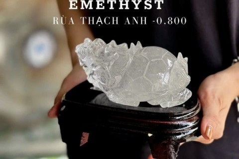 TƯỢNG LONG QUY THẠCH ANH TRẮNG MANG LẠI Ý NGHĨA GÌ TRONG PHONG THUỶ?