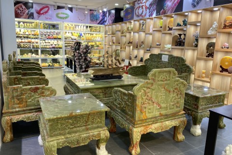 BỘ BÀN GHẾ ĐÁ NGỌC PAKISTAN - DÀNH RIÊNG CHO GIỚI THƯỢNG LƯU