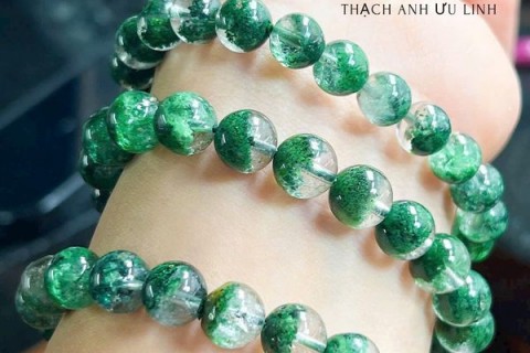 VÒNG TAY THẠCH ANH ƯU LINH XANH - MÀU XANH CỦA SỰ HY VỌNG VÀ MAY MẮN