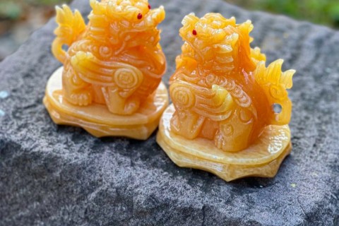 Top Ý Nghĩa Phong Thủy Ít Ai Biết Của Cặp Tỳ Hưu Cánh Tiên Đá Ngọc Hoàng Long Nguyên Khối