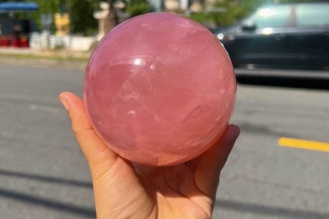 BI CẦU ĐÁ THẠCH ANH HỒNG -  MÀU SẮC TƯƠI MỚI 