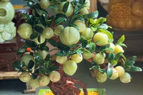 Ý Nghĩa Cây Đào Đá Ngọc Onyx Xanh – Quà Tặng Trường Thọ Và Bình An