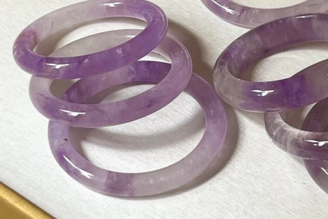 VÒNG TAY ĐÁ THẠCH ANH TÍM - CÓ MÀU SẮC TUYỆT ĐẸP VÀ PHỔ BIẾN  