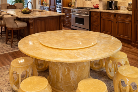 BỘ BÀN GHẾ ĐÁ NGỌC HOÀNG LONG – TUYỆT TÁC NỘI THẤT SANG TRỌNG, ĐẲNG CẤP CHO KHÔNG GIAN SỐNG