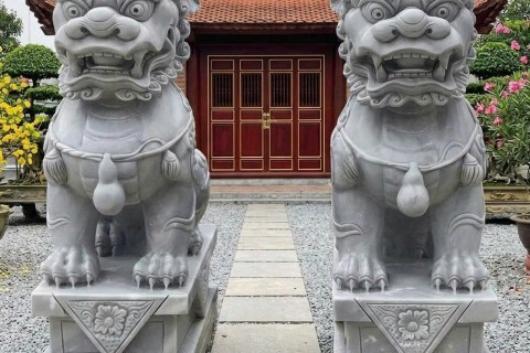 Mẫu Cặp Kỳ Lân Đá Tự Nhiên Mang Phong Cách Sang Trọng Cho Mọi Không Gian