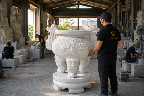 Top 3 Bí Mật Tâm Linh Giúp Lư Hương Đá Trắng Trở Thành 