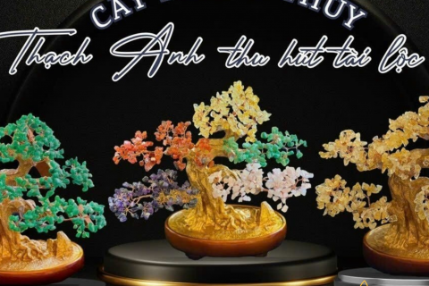 ĐÁ THẠCH ANH - CÂY ĐÁ THẠCH ANH VỤN CHIÊU TÀI LỘC CHO GIA CHỦ 