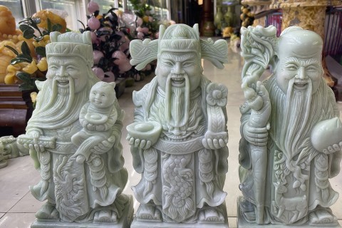 Tượng Phúc Lộc Thọ Đá Trắng Hợp Mệnh Gì? Cách Chọn Theo Tuổi