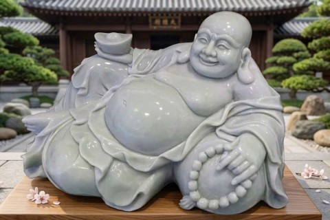 Ý Nghĩa Phong Thủy Tượng Phật Di Lặc Đá Trắng Trong Đời Sống