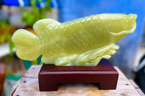 Top sự thật kinh ngạc về năng lượng chiêu tài từ Tượng Cá chép bằng đá ngọc tự nhiên