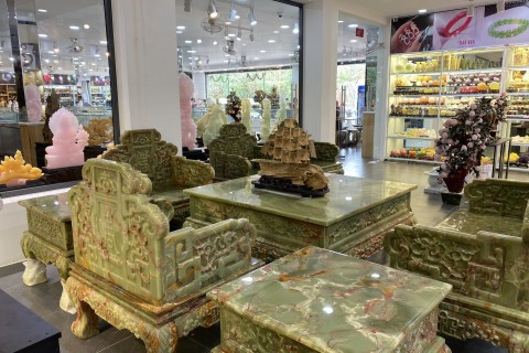 BỘ BÀN GHẾ ĐÁ NGỌC PAKISTAN ĐỘC LẠ - ĐANG CHỜ ĐẠI GIA RƯỚC VỀ