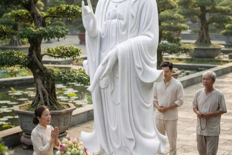 Top Những Mẫu Tượng Phật Quan Âm Bằng Đá Cẩm Thạch Trắng Được Thỉnh Nhiều Nhất