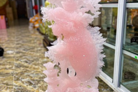 Ý nghĩa tượng rồng phong thuỷ bằng đá thạch anh hồng