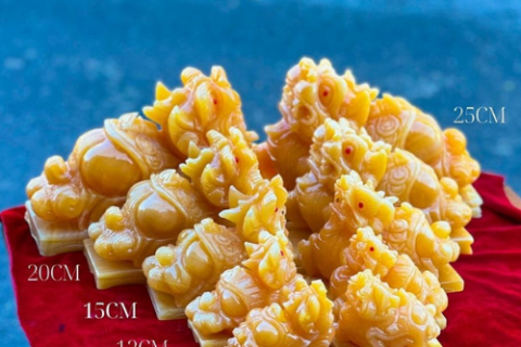 Cặp tỳ hưu đá ngọc hoàng long trong phong thuỷ