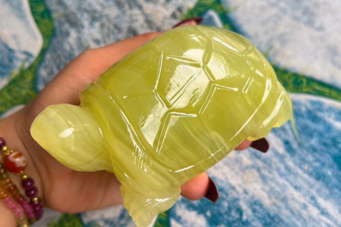 Tượng Rùa Đá Ngọc Pakistan Tự Nhiên Trong Phong Thuỷ