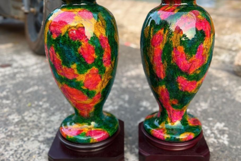 Cặp lục bình đá lông công trong phong thuỷ