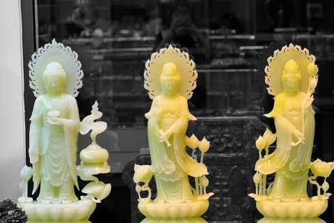 Top Sự Thật Khó Tin Về Bộ Tam Thế Phật Đá Onyx Xanh Đại Diện Cho Quá Khứ, Hiện Tại Và Tương Lai Luôn Bí Ẩn