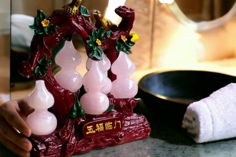 HỒ LÔ NGŨ LỘC THẠCH ANH HỒNG MANG LẠI VẬN MAY CHO GIA CHỦ