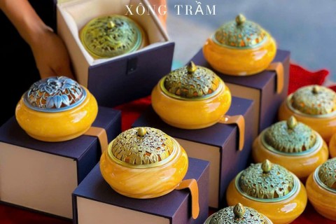 HŨ XÔNG TRẦM ĐÁ NGỌC HOÀNG LONG - TOÁT LÊN VẺ ĐẸP SANG TRỌNG