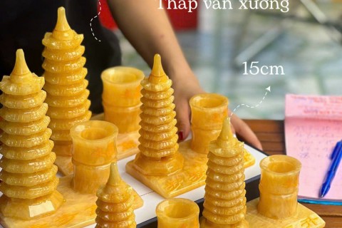 THÁP VĂN XƯƠNG ĐÁ NGỌC HOÀNG LONG TỰ NHIÊN