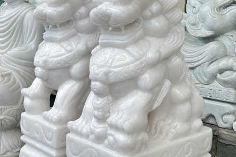 Cặp Kỳ Lân Đá Trắng Tự Nhiên Có Bền Không? Ưu Điểm Nổi Bật Cần Biết