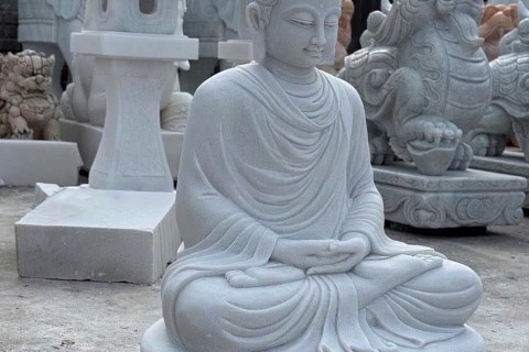 Hướng Dẫn An Vị Tượng Phật Thích Ca Đá Trắng Đúng Nghi Lễ Phật Giáo
