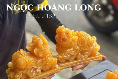 TƯỢNG ĐÁ TỲ HƯU NGỌC HOÀNG LONG – BIỂU TƯỢNG TRANG TRÍ SANG TRỌNG CHO KHÔNG GIAN HIỆN ĐẠI