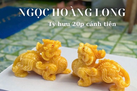  TƯỢNG ĐÁ TỲ HƯU NGỌC HOÀNG LONG – TÁC PHẨM ĐÁ MỸ NGHỆ TINH XẢO TỪ ĐÁ TỰ NHIÊN NGUYÊN KHỐI