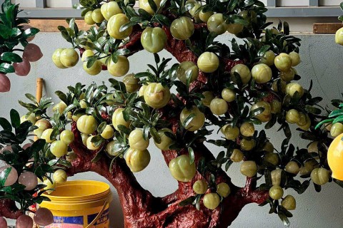 Cây Đào Ngọc Onyx 168 Quả – Điểm Nhấn Trang Trí Tinh Tế Cho Không Gian Hiện Đại