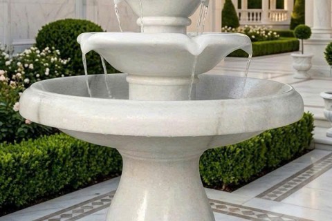 Xu Hướng Trang Trí Tượng Thủy Luân Nước Đá Trắng Trong Kiến Trúc Hiện Đại