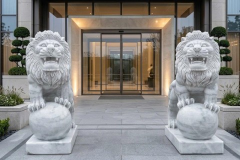 Sư Tử Đá Tự Nhiên: Bản Lĩnh Thủ Lĩnh - Bảo Vật Trấn Gia Đời Đời Thịnh Vượng