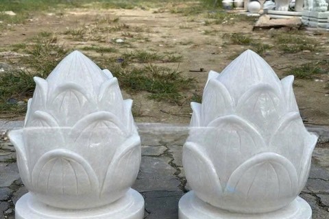 Top Mẫu Búp Sen Đá Trắng Tự Nhiên Nguyên Khối Được Ưa Chuộng Nhất Hiện Nay