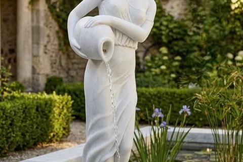 Tượng Nghệ Thuật Đá Trắng Nguyên Khối – Giải Pháp Trang Trí Bền Đẹp Theo Thời Gian