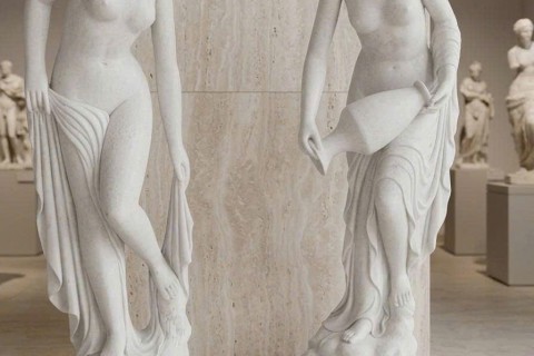 Tượng Điêu Khắc Đá Trắng Nguyên Khối Tự Nhiên – Lựa Chọn Hoàn Hảo Cho Không Gian Sang Trọng