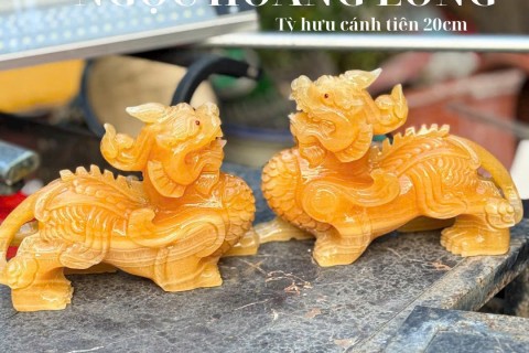 100+ Mẫu Cặp Tỳ Hưu Đá Ngọc Hoàng Long Đẳng Cấp Cho Gia Chủ Chiêu Tài Giữ Lộc