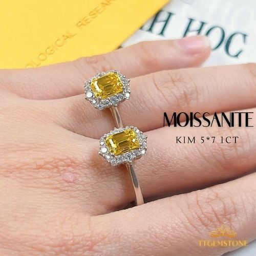 nhẫn kim cương moissanite 