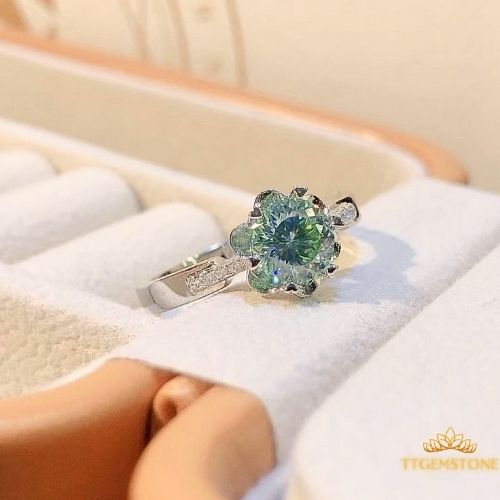 nhẫn kim cương moissanite 
