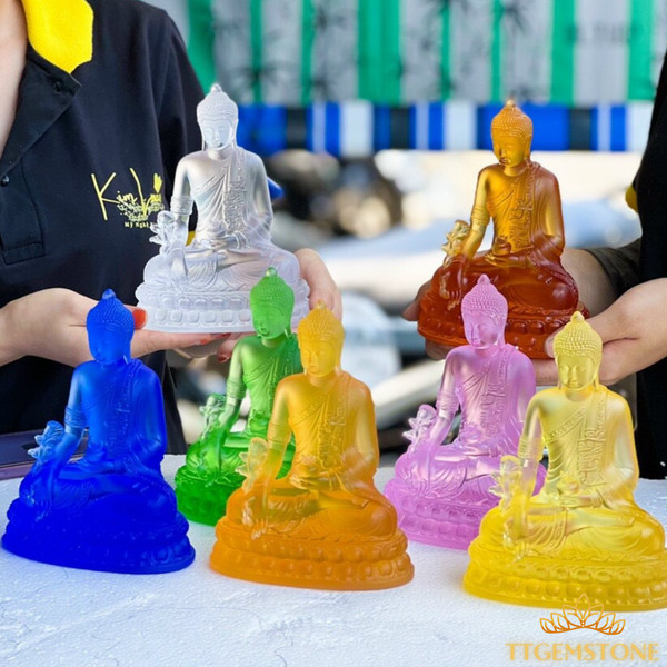 Bộ 7 Tượng Phật Dược Sư đá lưu ly